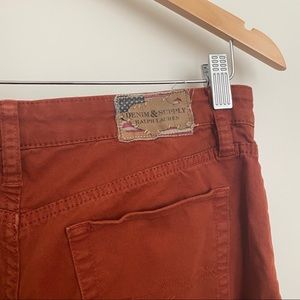 Burnt Orange Ralph Lauren skinny jeans